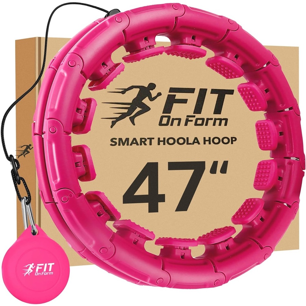 FIT On Form Pink Smart Hoola Hoop 47"